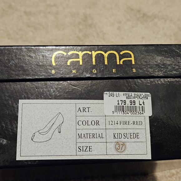 Suede Italian leather pumps - Picture 4 of 4